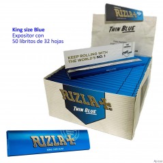 Rizla King Size BLUE Expositor 50 libritos de 32 hojas