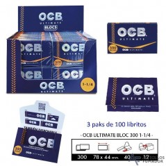 OCB Ultimate block 300 1 1/4 Expositor con 40 libritos