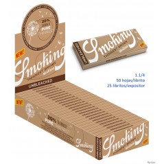 Expositor con 25 libritos Smoking Thinnest Brown 1 1/4