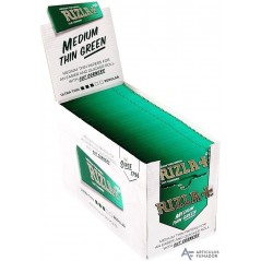 Lote 80 libritos Rizla  Papel  de  Liar  Expositor  Green con  50  hojas  nº  8