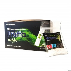 LOTE CAJA DE 20 BOLSAS FILTROS FRUTTA CAPSULA MOJITO-MENTA 6MM (100 UDS)