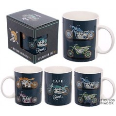 TAZA DE PORCELANA MOTORCYCLE HARLEY DE JACK EVANS