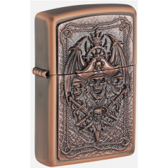 "Zippo Pirate Skull Storm edición limitada numerada con relieve de calavera" "Zippo Pirate Skull Storm edición limitada numerada con relieve de calavera"