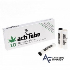 CAJA DE ACTITUBE FILTROS 8MM CARBÓN ACTIVADO REGULAR 10 uds CADA UNA