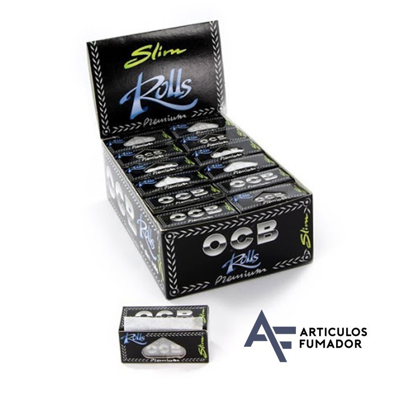 CAJA PAPEL OCB ROLLS SLIM PREMIUM 24 Uds.