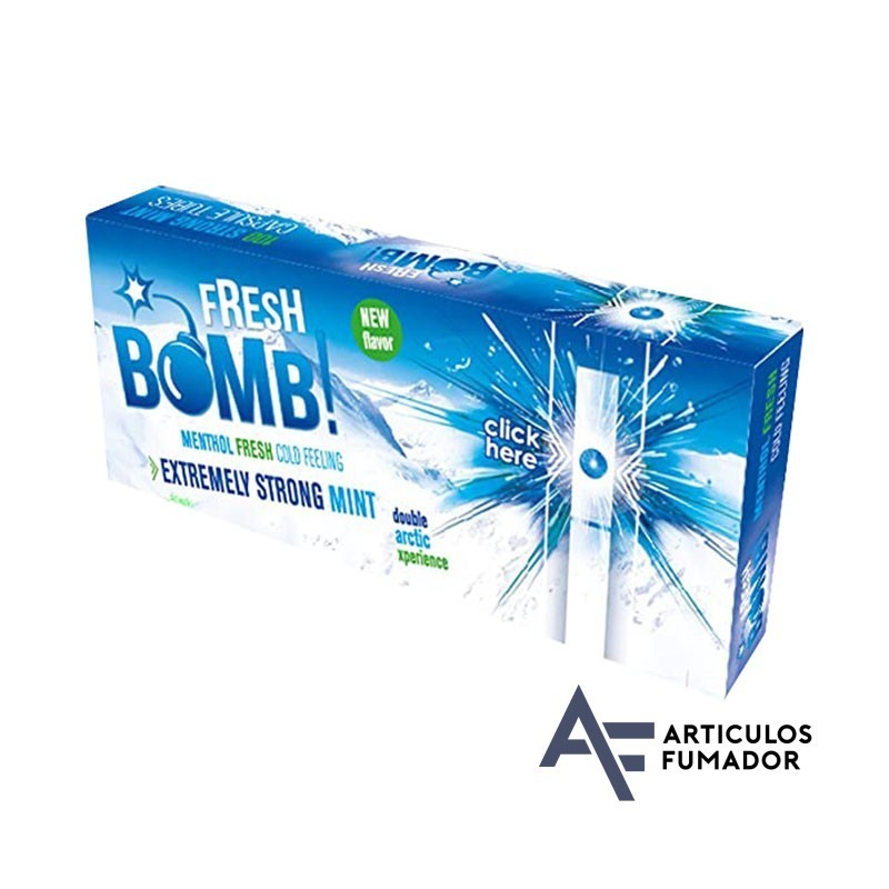 Tubos Fresh Bomb! Menta Fuerte Artic – 5 cajitas de 100 unidades