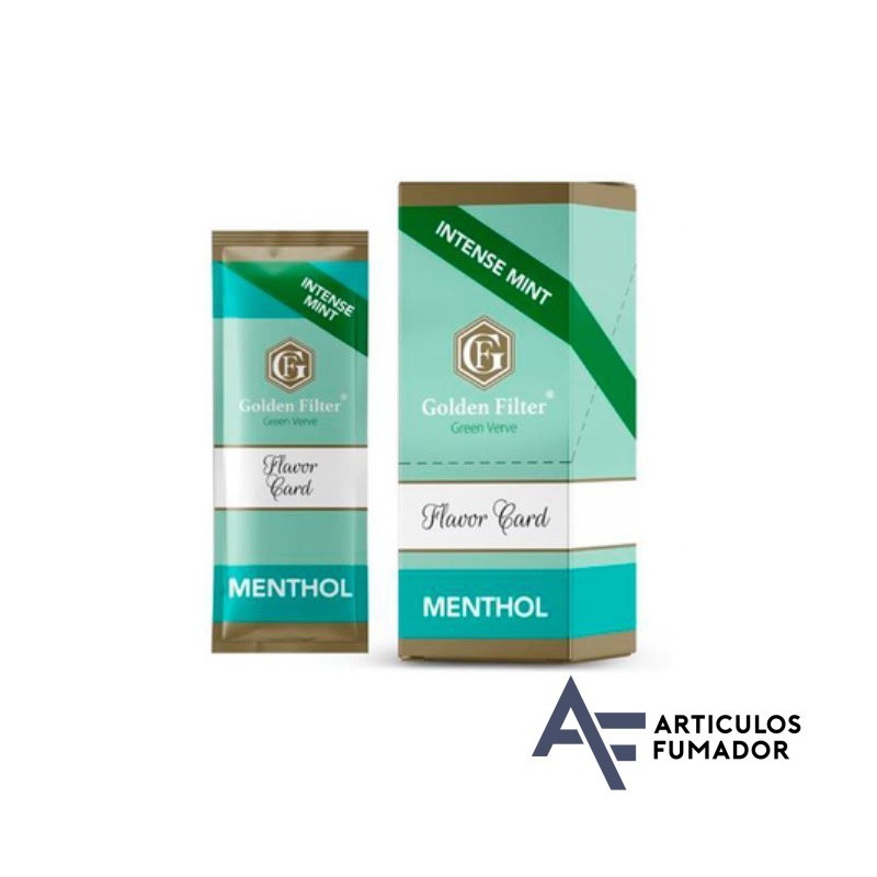 TARJETA MENTHOL GOLDEN FILTER PARA CIGARRILLOS TARJETA MENTHOL GOLDEN FILTER PARA CIGARRILLOS
