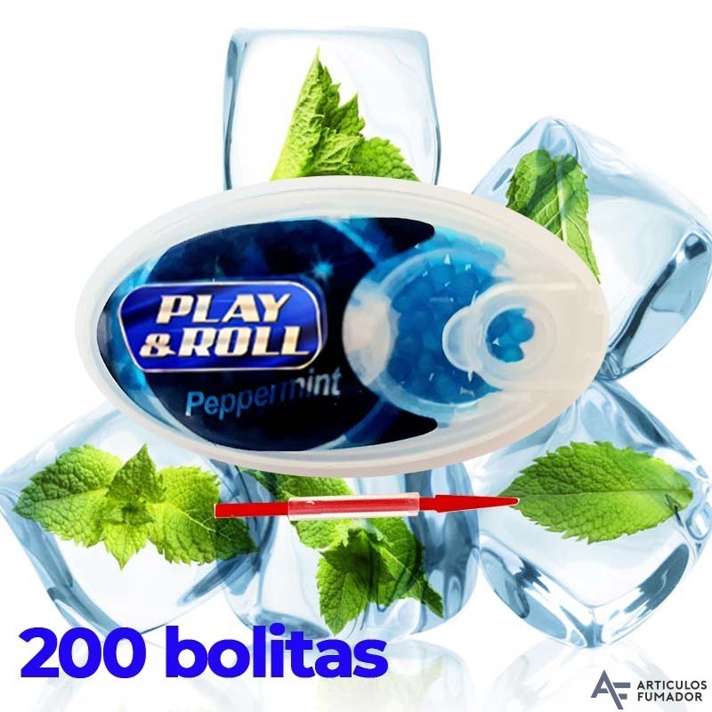 CAJITA PLAY&ROLL CAPSULA DE MENTA FRESCA 200 PARA INSERTAR EN EL FILTRO