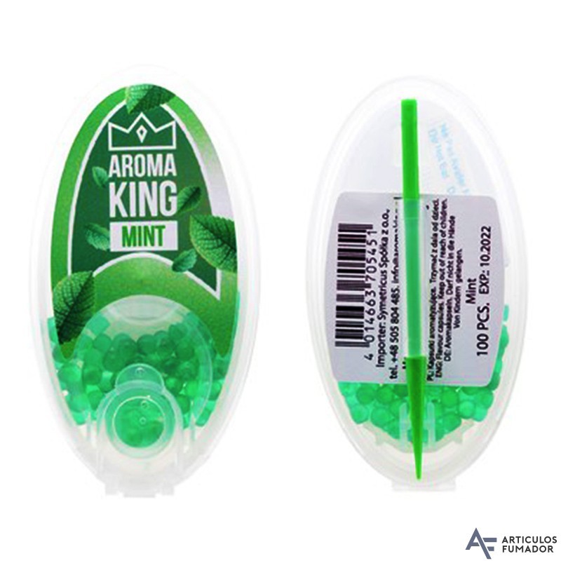 CAJITA AROMA KING MIX MENTA VERDE100 BOLITAS PARA INSERTAR EN EL FILTRO CAJITA AROMA KING MIX MENTA VERDE100 BOLITAS PARA INSERTAR EN EL FILTRO
