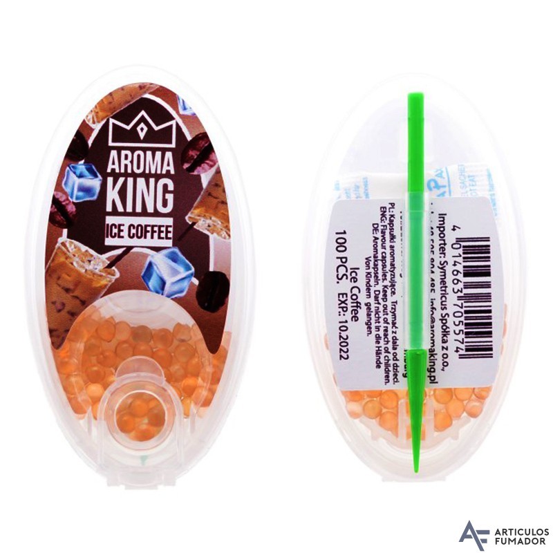 CAJITA AROMA KING MIX ICE COFFE 100 BOLITAS PARA INSERTAR EN EL FILTRO