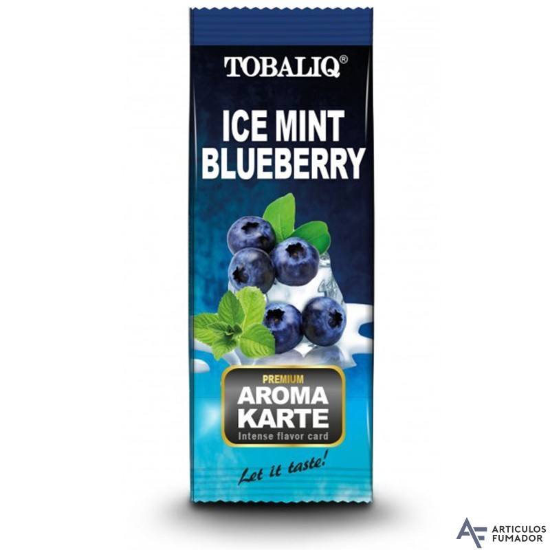 CAJA TARJETA TOBALIQ ICE MINT BLUEBERRY PARA CIGARRILLOS 25 ud.