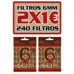 FILTROS BIO RASTA DE  6 mm 240 uds