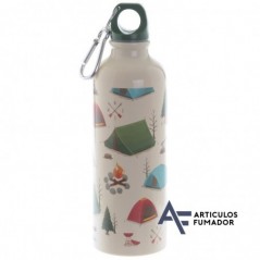 BOTELLA CAMPING DE ALUMINIO CON CLIP 500 ml