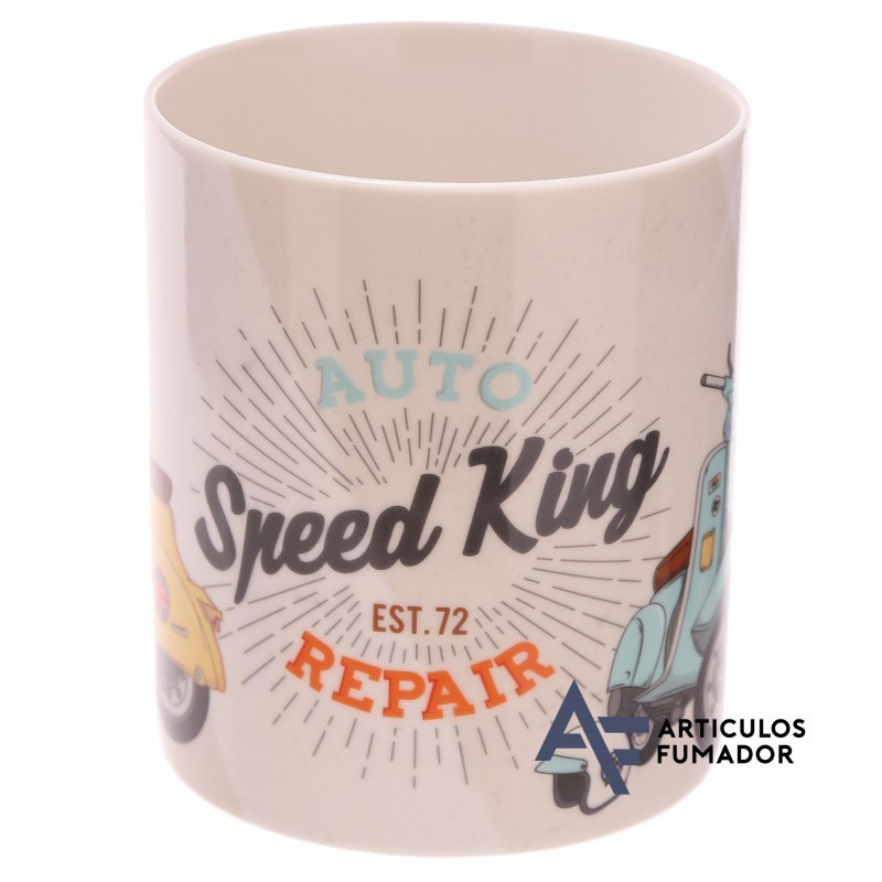 TAZA DE PORCELANA CHINA SPEED KING SCOOTER DE JACK EVANS