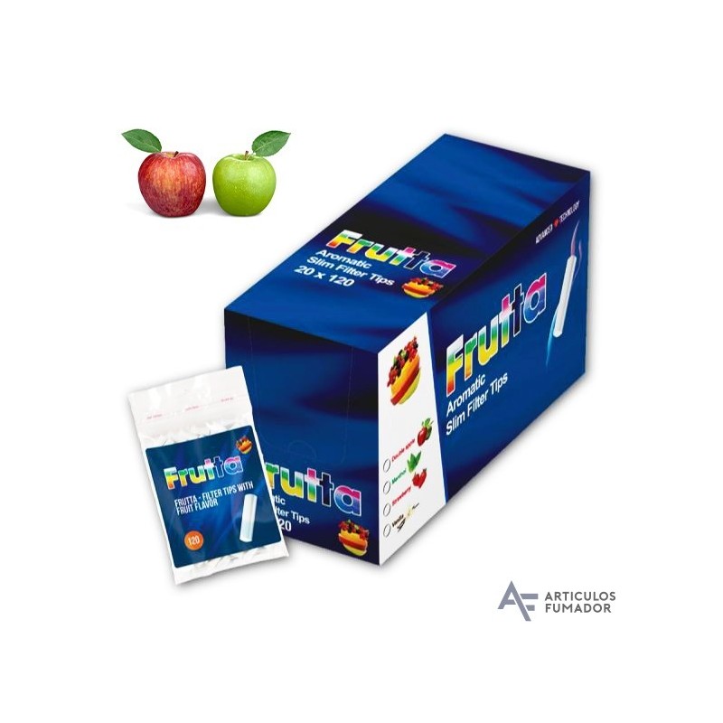 FILTROS FRUTTA MANZANA AROMATIZADOS 6MM 120 Unds