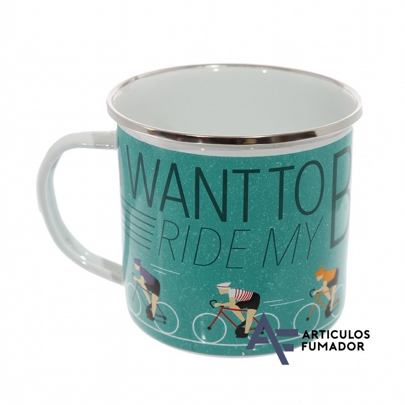 TAZA ESMALTADA CARRERA CICLISTA