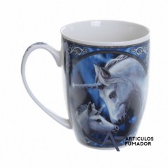 TAZA DE CERÁMICA CHINA UNICORNIO AMOR SAGRADO DE LISA PARKERF