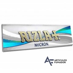 LOTE DE 34 LIBRITOS PAPEL DE FUMAR RIZLA+ SILVER REGULAR MICRON 70 MM