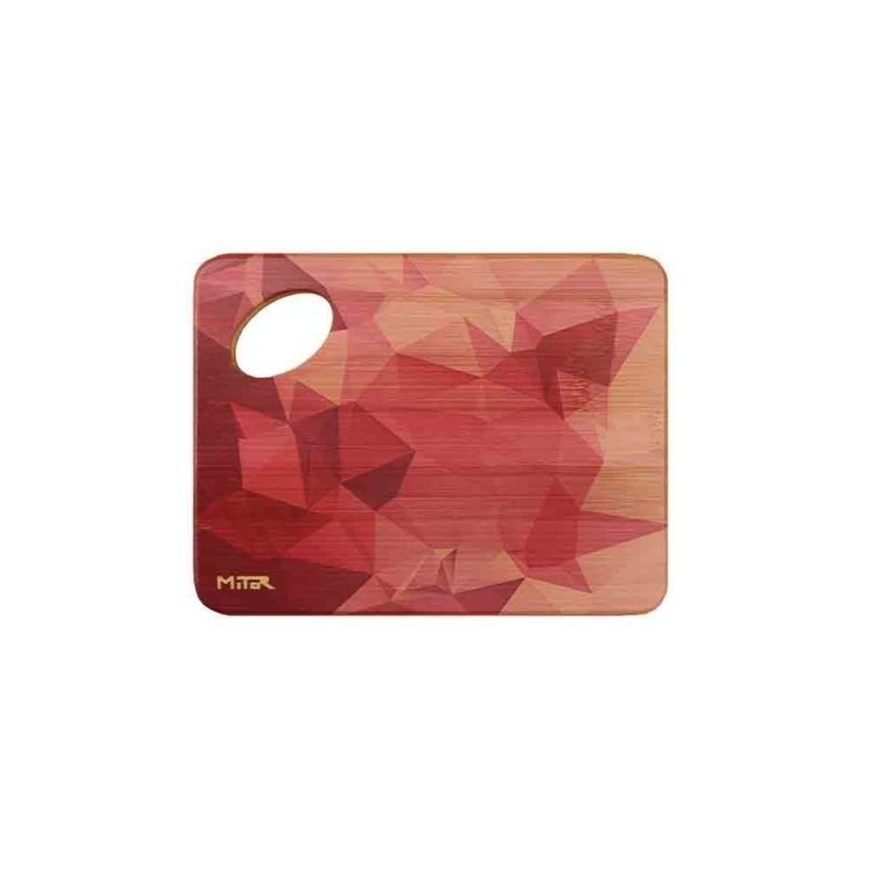 TABLA BAMBÚ PARA MEZCLA 15 X 20 CM POLÍGONOS ROSA TABLA BAMBÚ PARA MEZCLA 15 X 20 CM POLÍGONOS ROSA