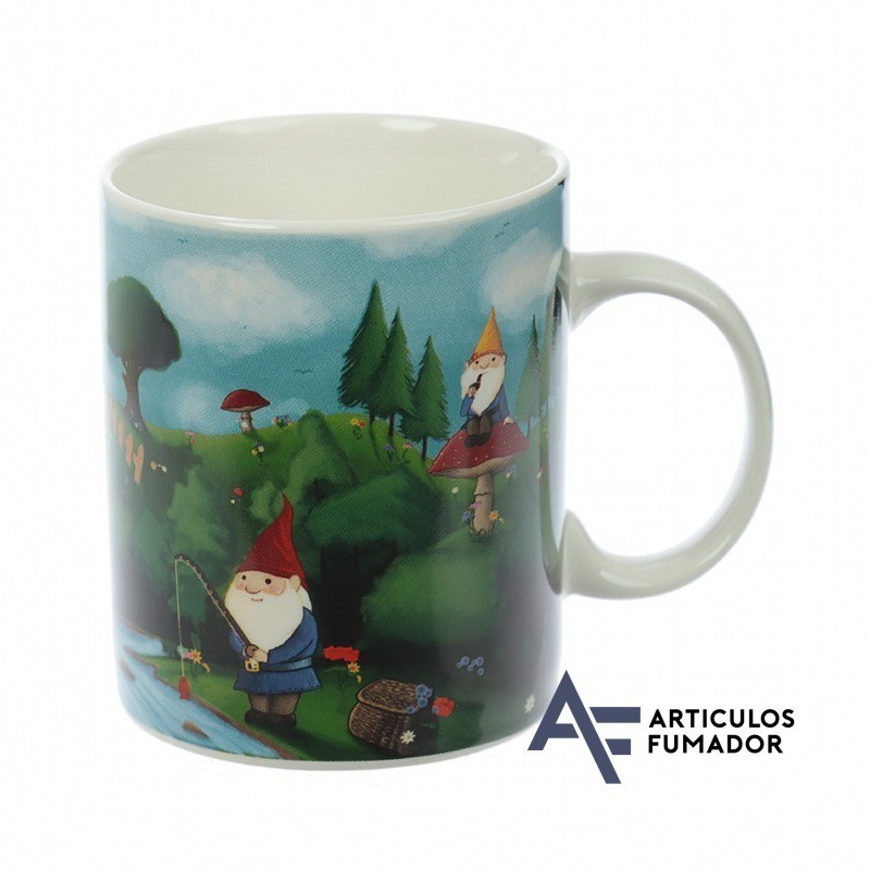 TAZA PORCELANA CHINA GNOMOS