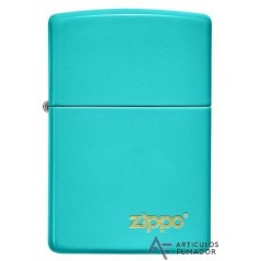 Classic Flat Turquoise Zippo Logo