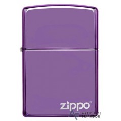 Classic High Polish Purple Zippo Logo