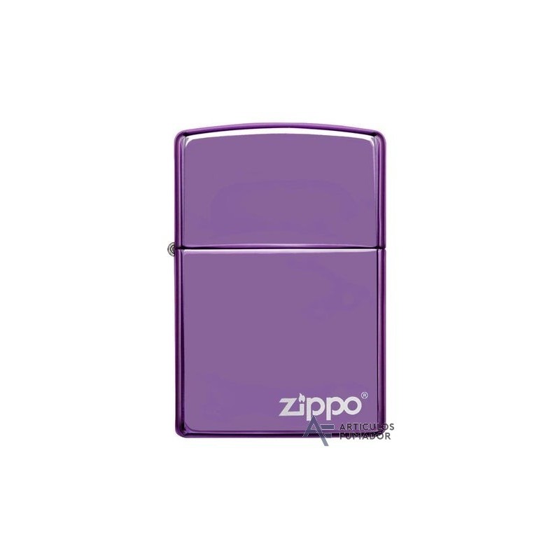 Classic High Polish Purple Zippo Logo