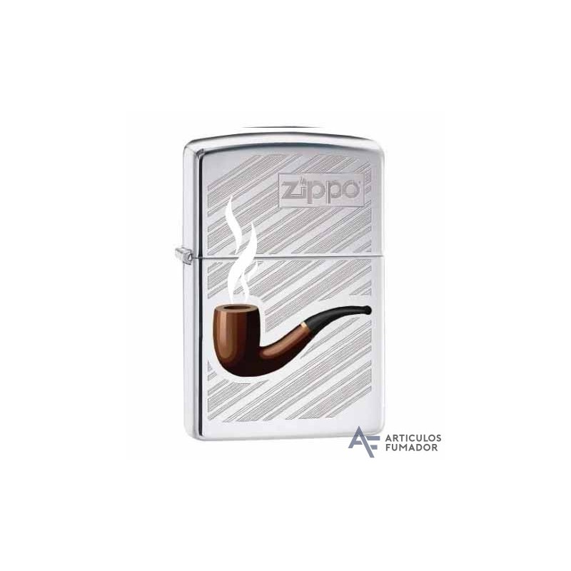 ZIPPO 250 PIPE WITH BACKGROUND LOGO