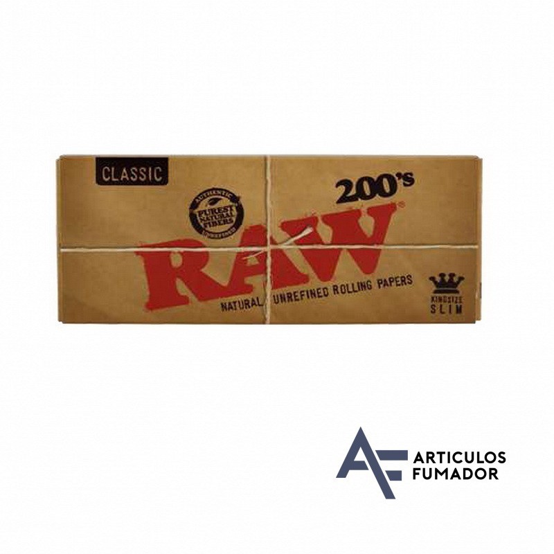 PAPEL RAW KING SIZE SLIM 200 HOJAS