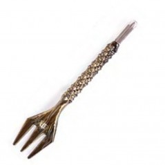 PUNZÓN TENEDOR TRIDENTE ANIMALESYS ORO 17 CM