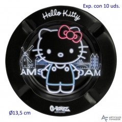 CENICERO DE MESA HELLO KITTY NEON AMSTERDAM 13,5X2 CM
