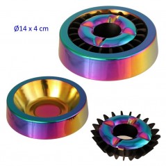 CENICERO DE MESA RAINBOW RUEDA 12X4 CM