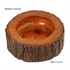 CENICERO DE MESA MADERA PINO NATURAL  12 X 4 CM