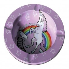 CENICERO METALICO BITCH UNICORNIO 14CM