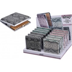 Pitilleras Champ de Piel de Serpiente para 20 Cigarrillos