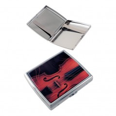 PITILLERA METAL DISEÑO «VIOLÍN» PARA 20 CIGARILLOS