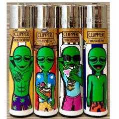 PACK 4 ENCENDEDOR CLIPPER ALIEN SUMMER