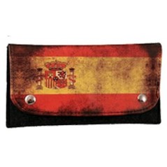 TABAQUERA BANDERA ESPAÑA CON CIERRE ACRILICA 17,5 x 10 x 1,5 cm