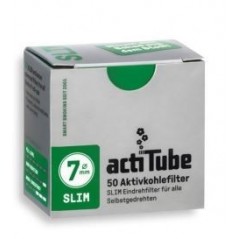 CAJA ACTITUBE FILTROS SLIM  DE CARBÓN ACTIVADO 50 uds CADA UNA