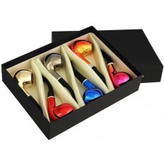 ESTUCHE CON 6 PIPAS METALIZADAS FENG SHUN