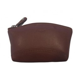 MONEDERO UNISEX DE PIEL COLOR MARRÓN CLARO ADAPELL