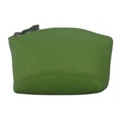 MONEDERO UNISEX DE PIEL COLOR VERDE CLARO ADAPELL