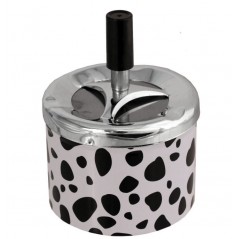 Cenicero Metal Automático Cow 9x3 cm