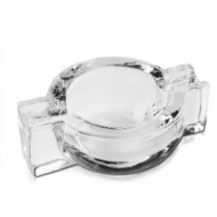 CENICERO PURO CRISTAL REDONDO 12,5X9,3X4,5 CM
