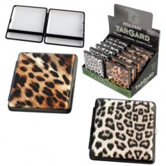 Pitilleras Metal Leopardo para 20 Cigarrillos