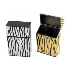 PITILLERAS ESTAMPADO CEBRA DE 20 CIGARRILLOS