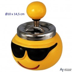 Cenicero automático Smiley gafas