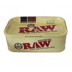 CAJA METÁLICA RAW MINI CON BANDEJA 20X14X10 CM
