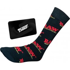RAW CALCETINES NEGROS 79 MM DE LARGO