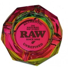 CENICERO CRISTAL RAW RAINBOW  Ø11,5 x 3,5 CM